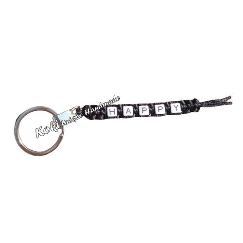 Handmade Unisex Happy Keychain