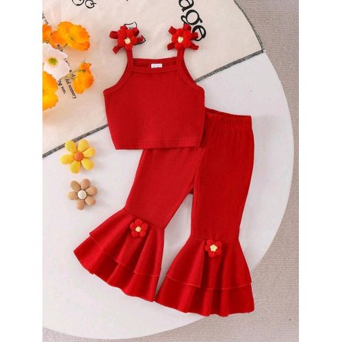 Very chic two-piece girls' outfit in light