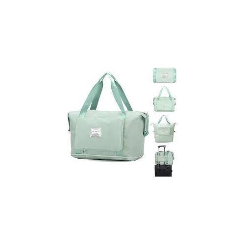Foldable Waterproof Travel Hand Bag Green