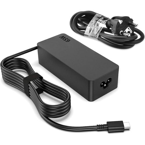 65W USB C PD Laptop Charger Cable Type C Adapter for Lenovo ThinkPad Huawei