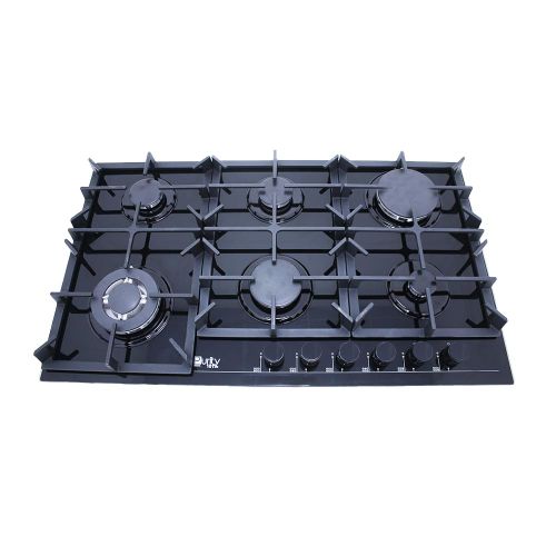 HPT904G Gas Hob 6 Eyes Heavy Duty Grids