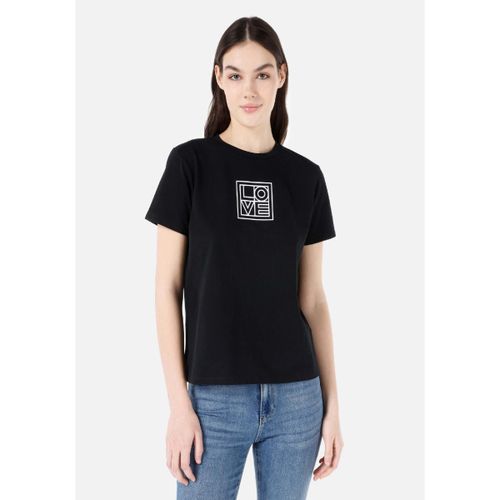 Women T-Shirt Short Sleeve Black