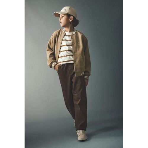 Boy Barrel Fit Straight Leg Gabardine Trousers