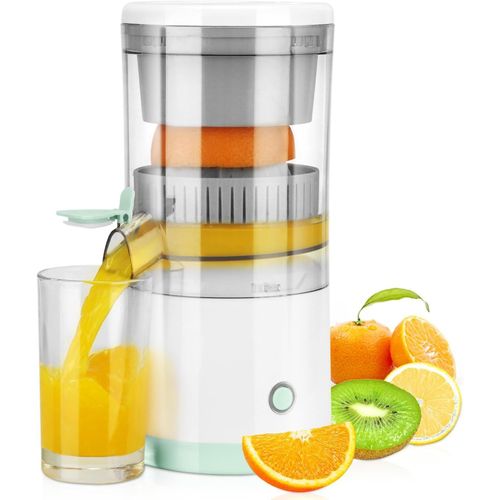 Citrus Juicer, Electric Orange Juicer Machine Rechargeable, Portable Wireless Orange Squeezer with USB Charging Cable, Easy to Use & Clean, Fruit Press for Orange, Lemon, Grapefruit