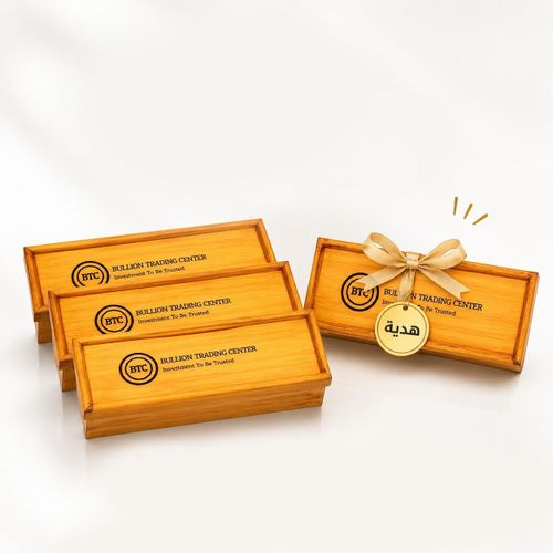 Silver Bar Wooden Box for 25 Cards Bundle (3+1 free)