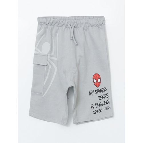 Elastic Waist Spider-Man Printed Boy's Shorts