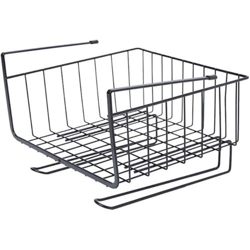 kitchen hanging storage, DELFINO Multi-Function Kitchen Cabinets Interlayer Metal basket Rack, Paper Towel Holder, Embedded Suspension Storage Shelf Space Save for Bathroom, Wardrobe
