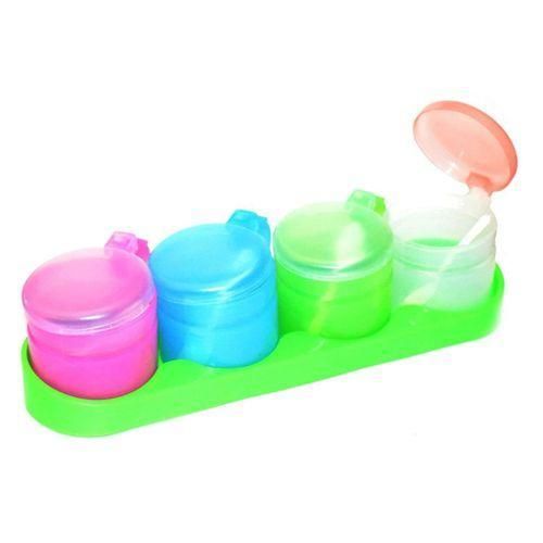 طقم توابل بلاستيك- 4 قطعة