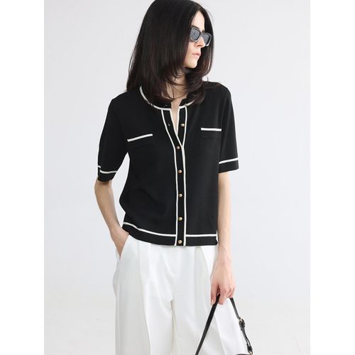 Crew Neck Women's Knitwear Cardigan