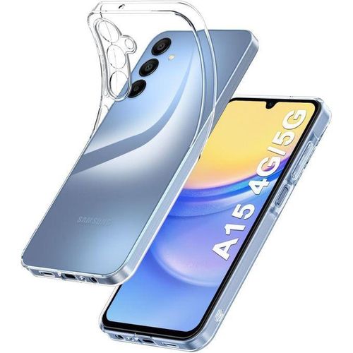 Protective Case for Samsung Galaxy A15 5G, Soft and Slim Transparent Shockproof Back Cover for Samsung Galaxy A15, Shock-Absorbing Silicone Gel Drop Protection Case