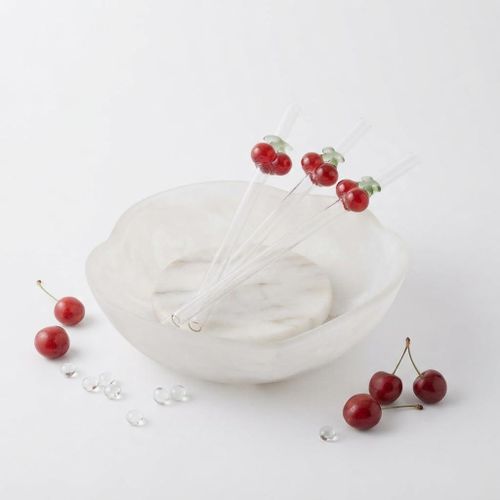 Glass Juice Straws with Unique Cherry Design - Healthy - Reusable & Easy to Clean - Gives Your Drinks an Attractive & Delightful Look - Perfect Addition to Your Kitchen and Upscale Decorative Accents 4