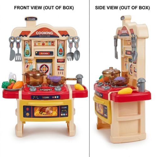 The Frost Kitchen 3830-54 offers a compact play area that blends attractive design with practical functionality for young kids. It is crafted from high-quality, child-safe materials that ensure a safe play environment.