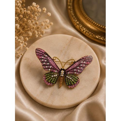 Rhinestone Butterfly Brooches - Luxury Insect Pins For Women Unisex Casual