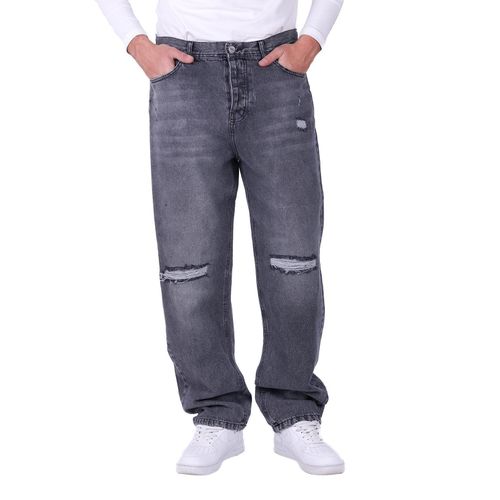 Cutting Mix Color Wide Leg-Dark Gray