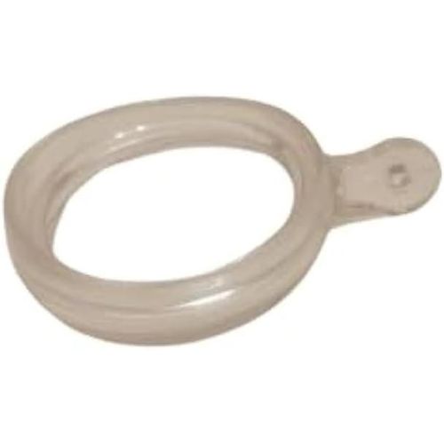 Plastic Curtain Rings 10 Pieces (Transparent)