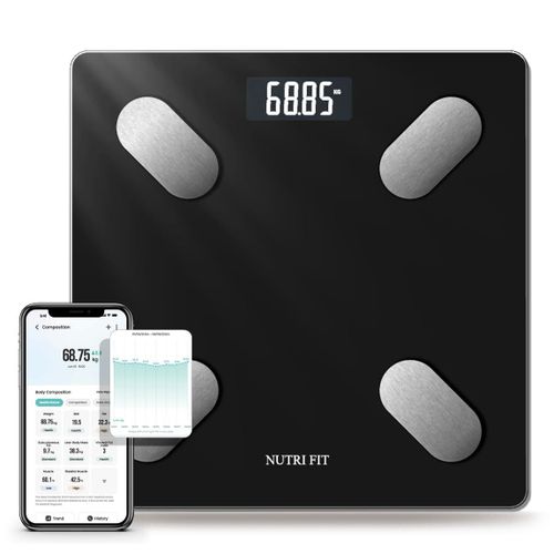 Smart Scale for Body Weight Body Composition Monitor, Bathroom Digital Weighing Scale with BMI, Body Fat, Muscle Mass, Accurate Bluetooth Home User Health Equipment Sync Apps