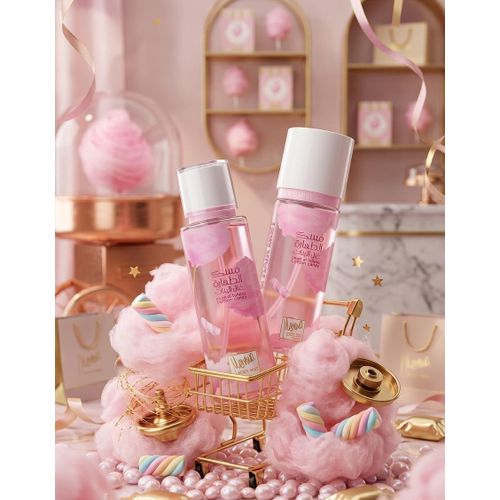 COTTON CANDY Musk Al Tahara Body Hair Mist - For Women -250 75 Ml- 2 Pcs