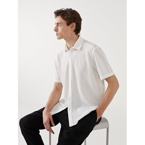 Slim Fit Short Sleeve Mens Shirt