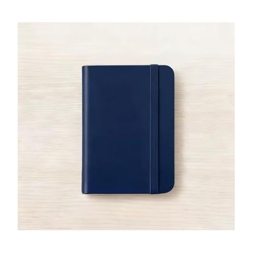 A5 Lined Journal Notebook with Elastic Band – Navy Blue, 100 Sheets