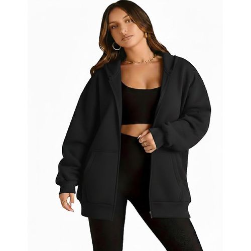 Long Sleeve Casual Solid Basic Hoodie Sweatshirt