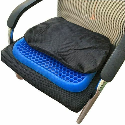 Medical Silicone Seat Cushion Support Pillow for Office Car Home Relieves Back Pain Ergonomic Comfort 35x40x3cm with Protective Cover
