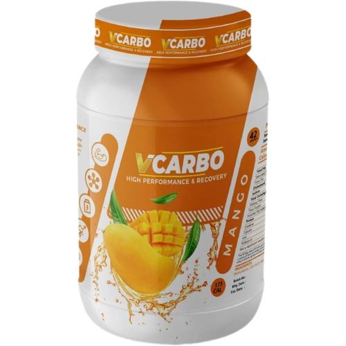 VCarbo Fast-Digesting Carbohydrate Powder - Mango Flavor (2kg, 4.4 lbs) - Rapid Glycogen Replenishment & Post-Workout Recovery Supplement - High-Molecular Carb Fuel for Endurance, Muscle Pump & Stamina