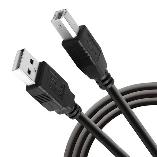 Z1063 USB 2.0 Printer Cable Male to Male for Scanner/Printer HP, Canon, Dell, Epson, Lexmark, Xerox, Samsung and More 3Meters - Black