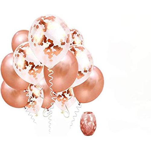 بالونات لاتكس ذهبية وردية للحفلات والمهرجانات وزينة المنزل