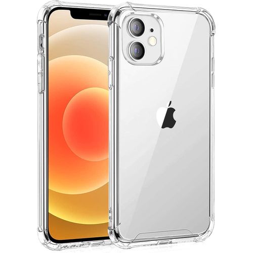 Clear Phone Case Compatible with iPhone 12 4 Corner Armor Full Protection TPU Anti-Yellowing Clear (iPhone 12)