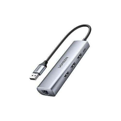 60812 5-in-1 USB 3.0 1000 Mbps Gigabit Multifunction Adapter, 20 cm Size, Gray