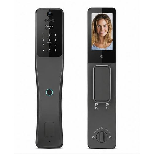 Face Recognition Smart Door Lock - Advanced Facial Recognition Security System with Fingerprint - Password & Card Access - Optional APP- RF Remote & Cateye Support - Aluminium Alloy Smart Lock for Homes - Offices & Private Spaces - H30