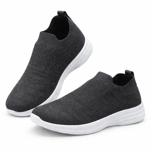 AF18 Women’s Lightweight Sport Sneakers – Breathable Mesh Fabric – Flexible Medical Sole for Daily Walking - DarkGrey