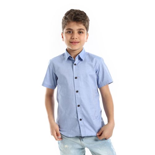 Regular Fit Short Sleeve Shirt - Blue