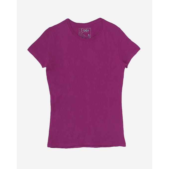 Compact Packed Half Sleeves T-Shirt - Purple