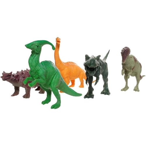 أشكال ديناصور جلدية مكونة من 5 قطع - متعددة الألوان Ofer-124