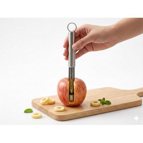 Stainless Steel Apple Corer- Silver