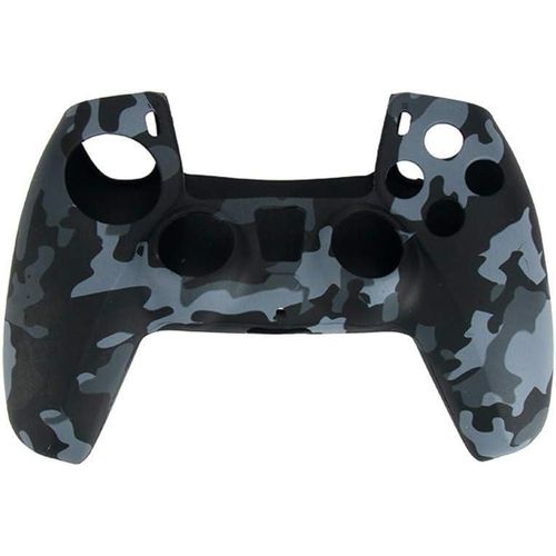 PS5 Accessories Anti Slip Protective Case Cover Joystick for Playstation 5 Game Silicone Shells Manette for PS5 Controller Skin (Grey camo)