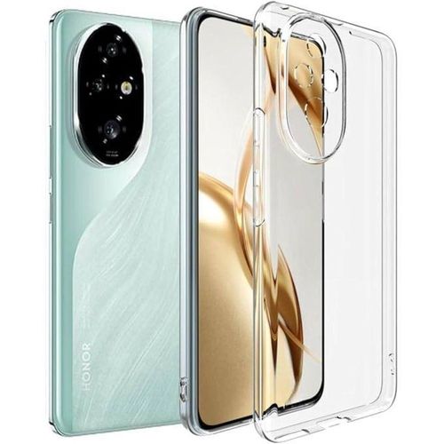 Connected Case Compatible with Honor 200 Pro 5G Case Crystal Clear Soft TPU Gel Case Flexible Silicone Anti-Scratch Camera Protection Transparent TPU Cover - Clear