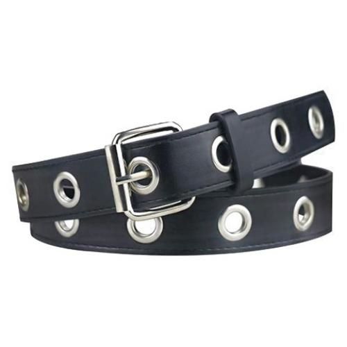 حزام بمشبك معدني مزخرف مثقوب