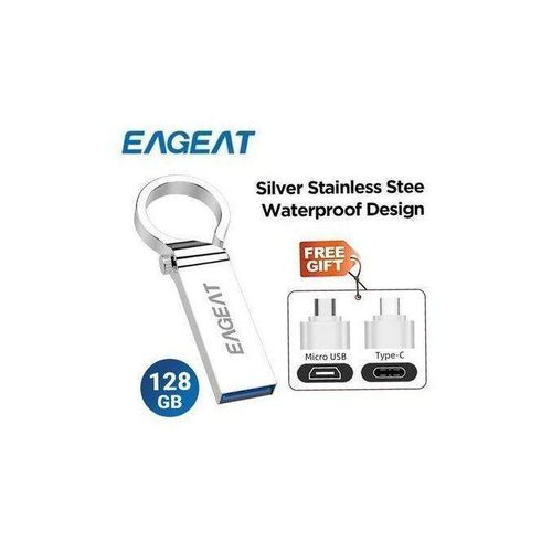 Pen Flash Drive 30 128GB - Metal OTG Micro USB Type-C