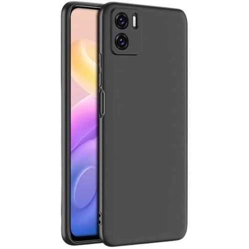 جراب موبايل من السيليكون لموبايل فيفو وتى 15 اس، اسود