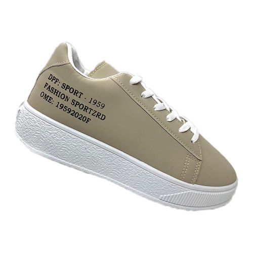 BKMM Casual Chunky Platform DTF Sneaker - Beige