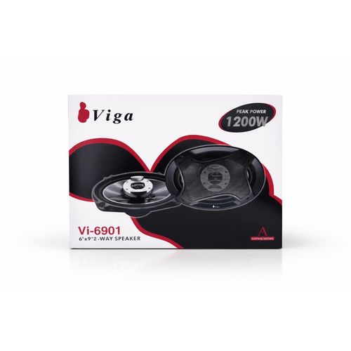 VI-6901 6x9 inch Oval Car Speaker – 1200W Peak Power – Powerful and Clear Sound – Pair of Speakers