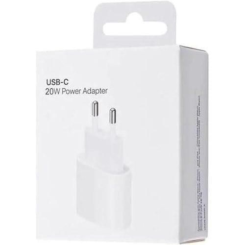 USB-C 20W Power Adapter, Fast Wall Charger USB C Charging Block Compatible with Smartphones and USB-C Devices - White