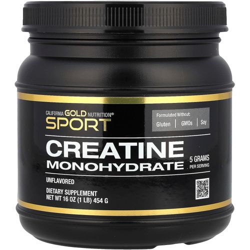 Creatine Powder, Micronized, Muscle and Strength Support, Creatine Monohydrate, No Gluten, No GMOs, No Soy, Unflavored, 16 oz (454 g)