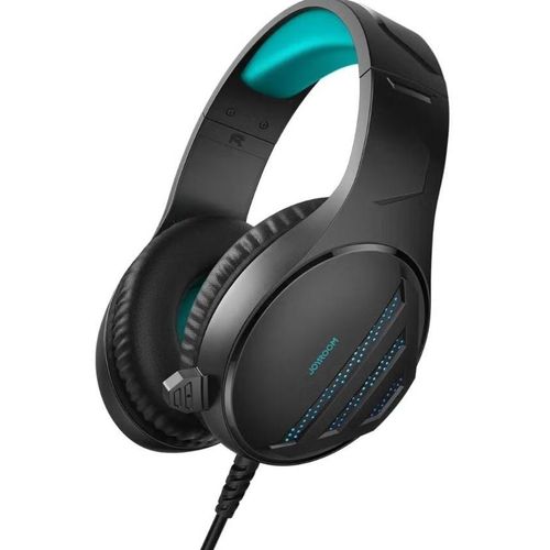 JR-HG2 Gaming Headset with Microphone, 50mm Drivers, Ice Blue LED, Skin-Friendly Earmuffs