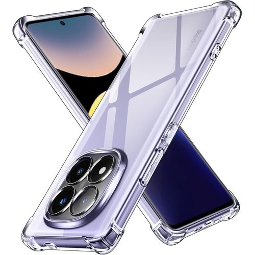 Case for Xiaomi Redmi Note 14 Pro+ 5G/Xiaomi Redmi Note 14 Pro Plus 5G, Ultra Clear Shockproof Silicone Protective Case with Reinforced Corners and Clear Soft TPU Bumper Cover