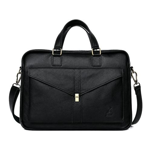 Genuine Leather Men's Business Crossbody Bag – Shoulder Messenger Bag for Laptop – Multi-Pocket – Premium Quality