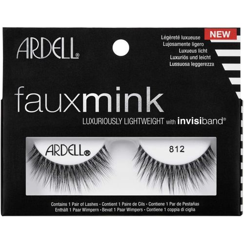 Faux Mink 812 False Eyelashes - Medium Volume Long Length with Invisiband