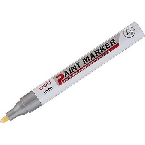 Doku Paint Marker Pen, Metal Barrel, silver